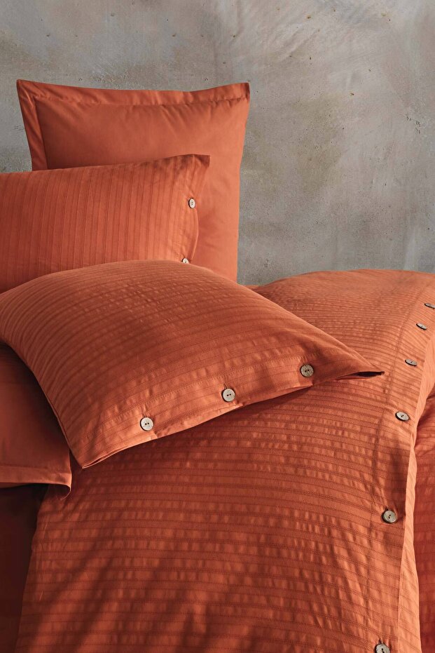 100% Cotton Double Buttoned Duvet Cover Set - 200x220cm