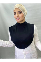 100% Cotton Plain Modest Turtleneck Neck Warmer - Standard Size