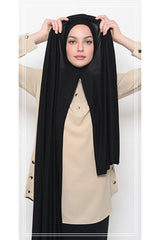 Practical Easy-Wear Jersey Hijab Shawl - Viscose Blend