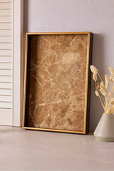 Turin Brown Marble Serving Tray - 28x40 cm