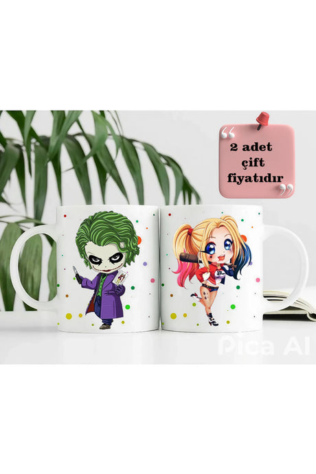 Joker Harley Quinn Couple Mugs - 300ml Set of 2