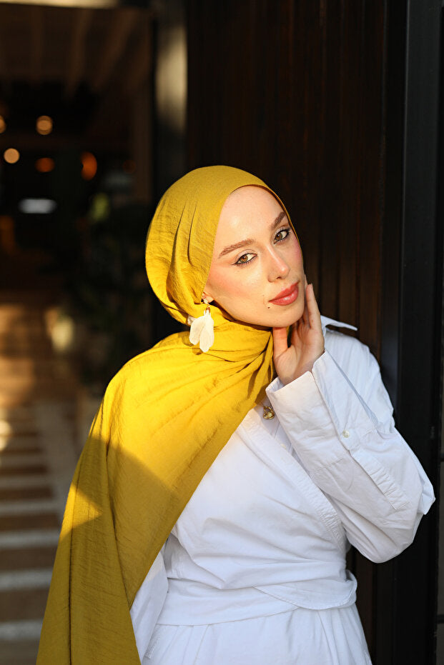 Neo Soft Cotton Shawl - Oxide Yellow ()