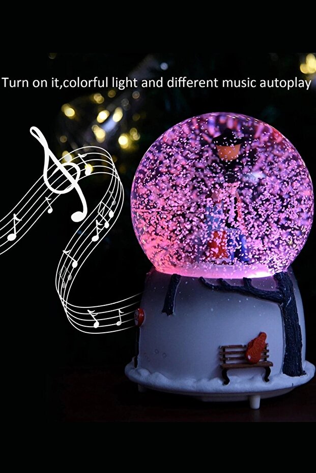 Musical Luminous Lovers Snow Globe - Romantic Valentine's Day Gift