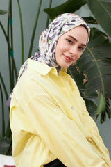 Écharpe en Viscose de Coton Doux de la Série Botanique