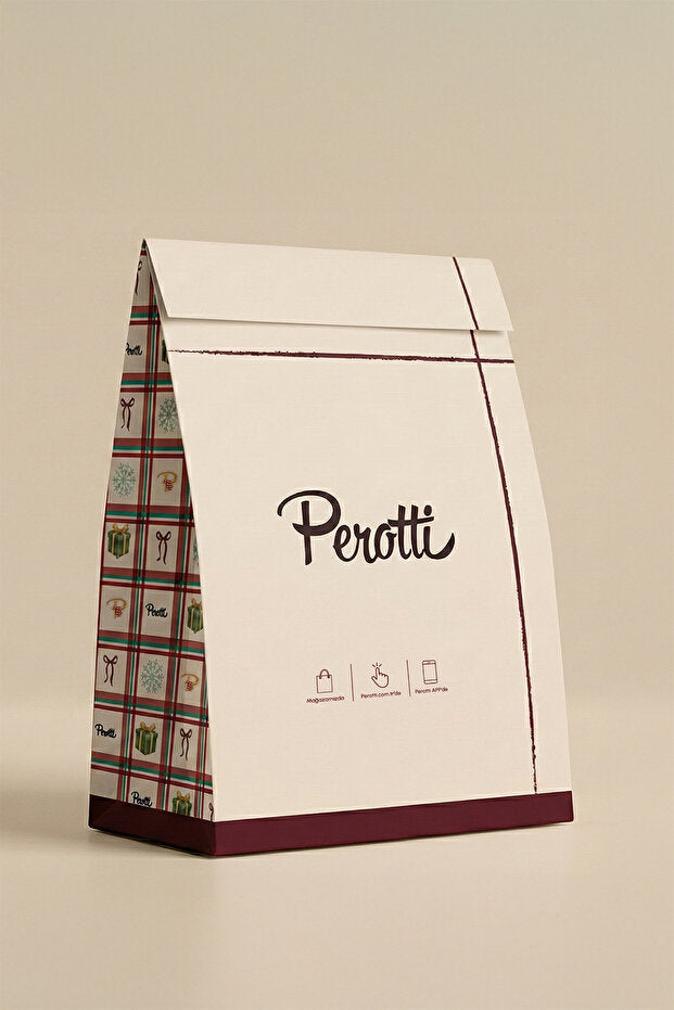 Large Holiday Gift Bag with Festive Design - 40x50x20cm