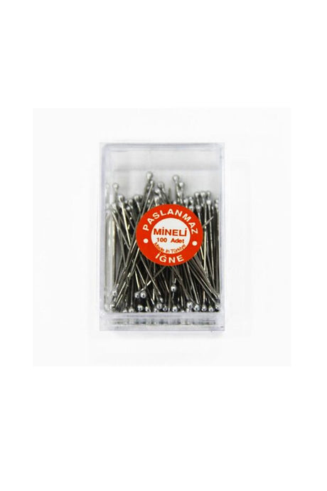 Stainless Steel Pins - 100 Count, Silver