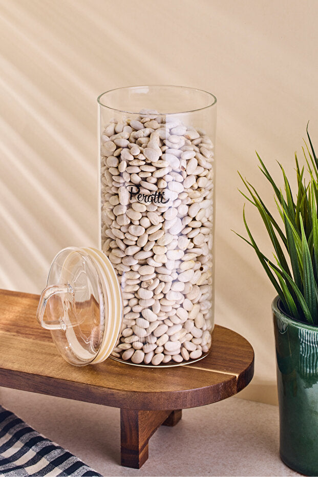 Borosilicate Glass Storage Jar - 1150ml with Airtight Lid