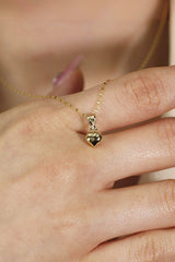 14K Gold Heart Necklace - Elegant & Timeless Gift