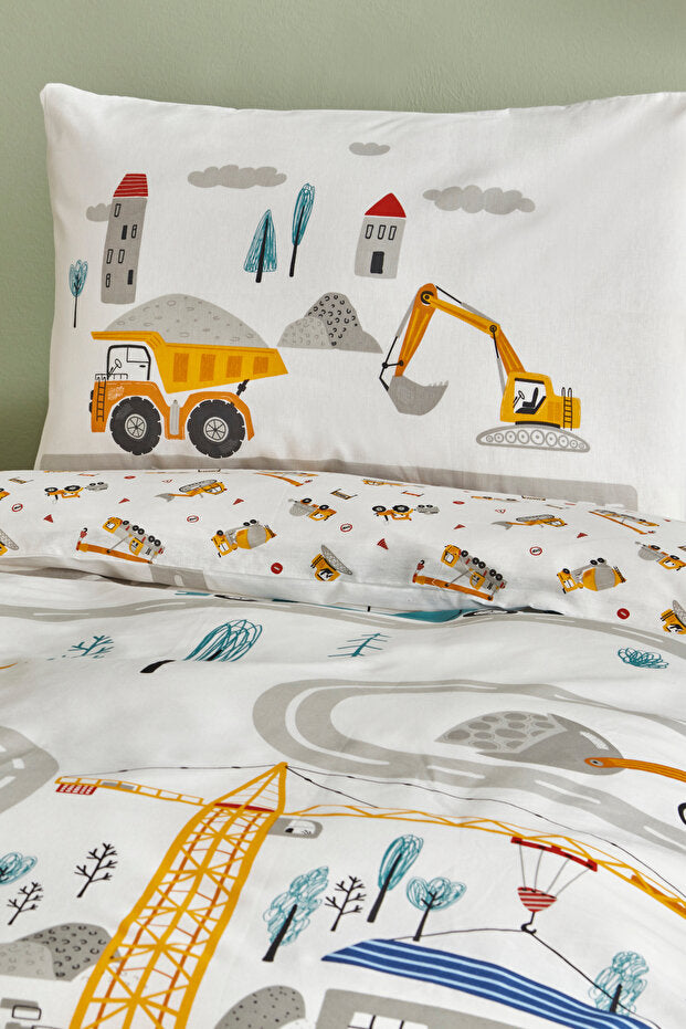 Young Race 100% Cotton Single Duvet Cover Set