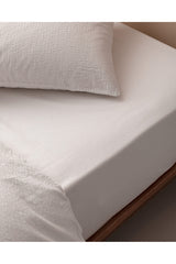 Linda Double Washed Seersucker Duvet Cover Set - White