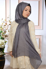 Shiny Striped Chiffon Shawl for Daily & Evening