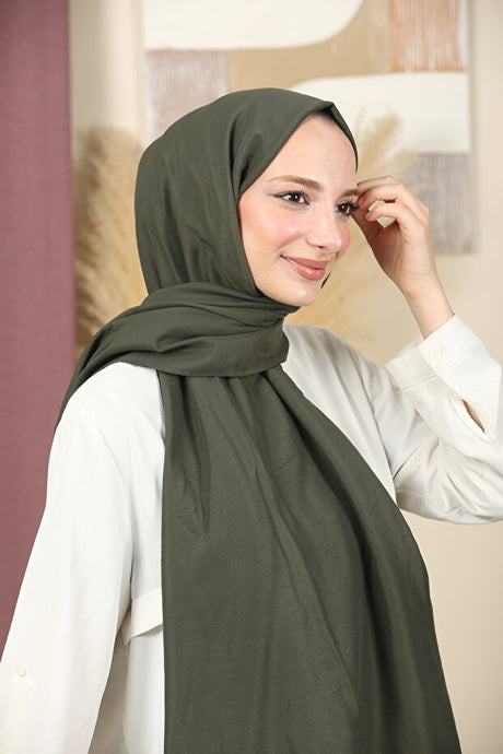 Iron-Free Cotton Viscose Shawl - Non-Slip & Opaque