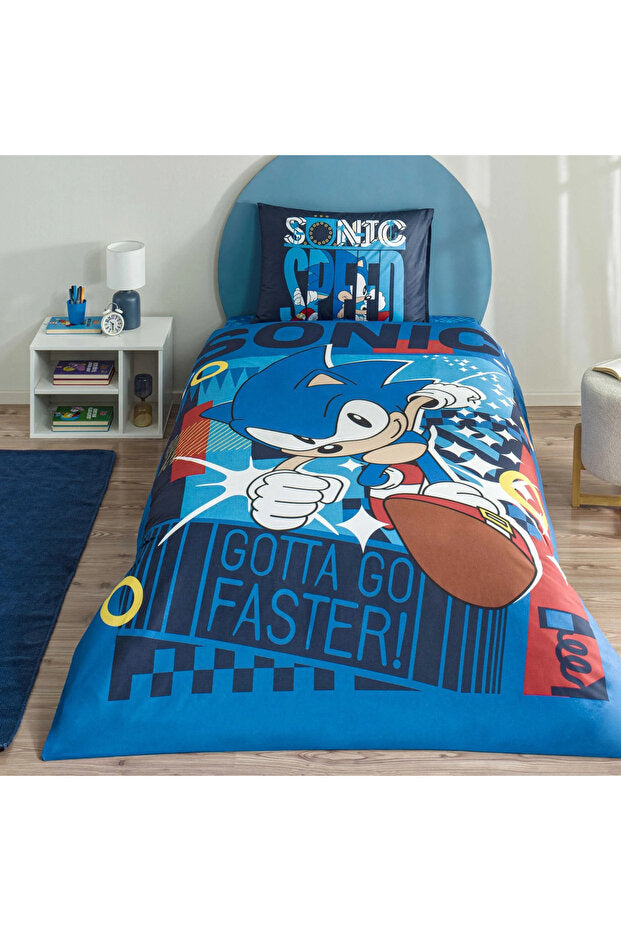 Sonic Classic Licensed Duvet Cover Set - 160x220 cm