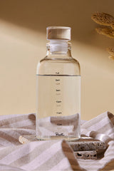 Borosilicate Glass Water Bottle - 350ml Hydration Tracker