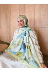 Patterned Bamboo Crinkle Scarf, Stylish & Breathable