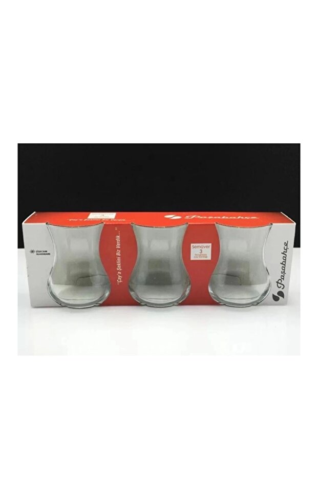 Pasabahce Professionelle Türkische Samowar Teegläser - 285ml (9,6oz) - Set von 3