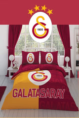 Galatasaray Double Duvet Cover Set - 100% Cotton, Official Licensed