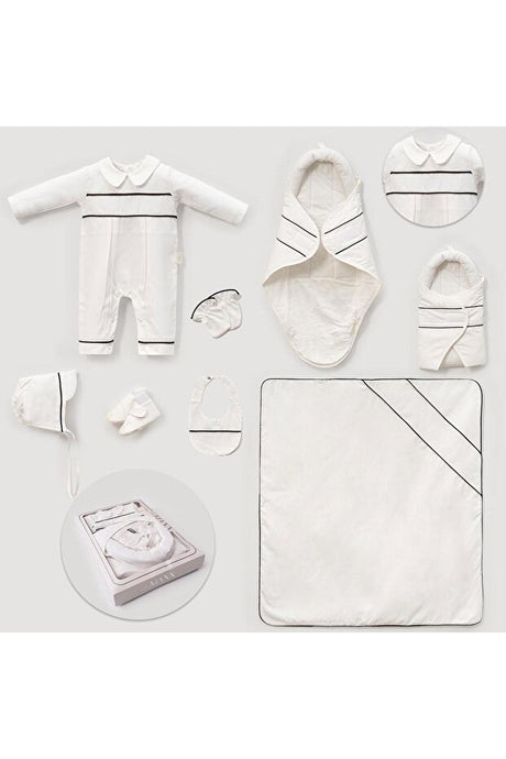 Newborn 7-Piece 100% Cotton Swaddle & Blanket Hospital Exit Set