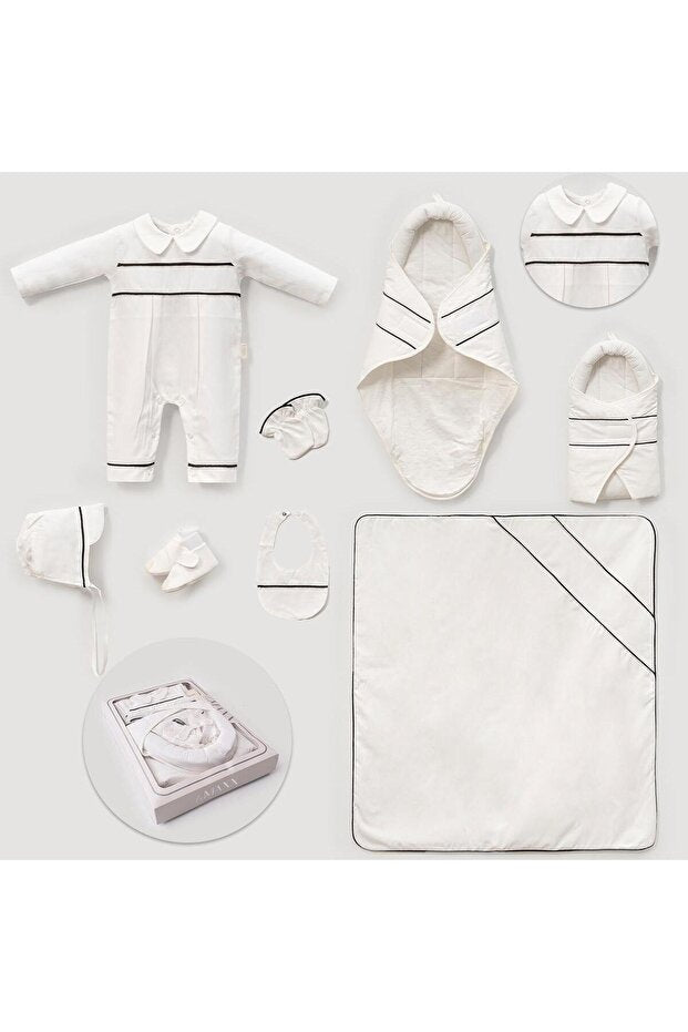 Newborn 7-Piece 100% Cotton Swaddle & Blanket Hospital Exit Set