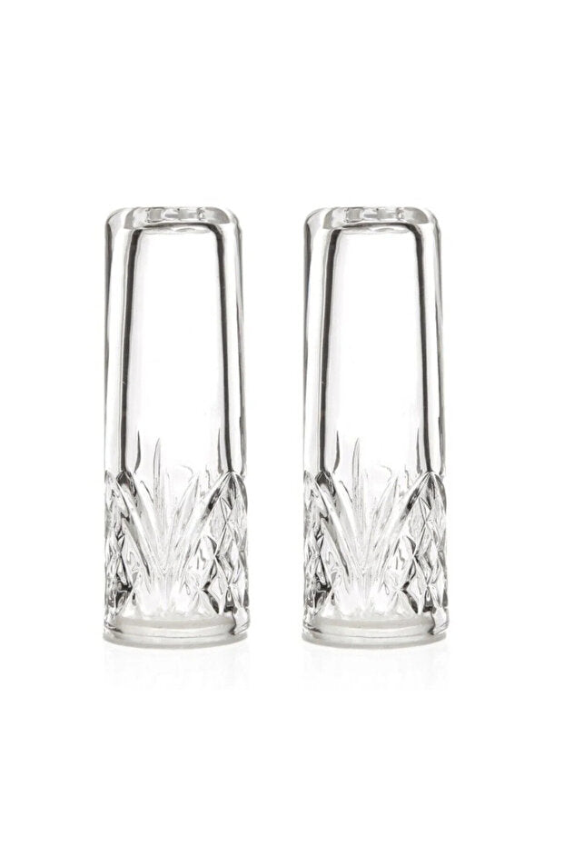 Melony Crystal Cut Glass Salt & Pepper Shaker Set, 11cm (2-Pack)