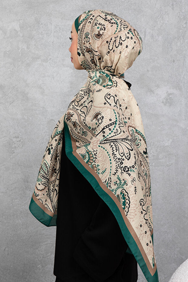 Retro Ethnic Pattern Cotton Scarf - Soft & Elegant ()
