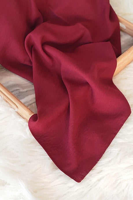 100% Cotton Jazz Shawl - Burgundy, Soft & Breathable