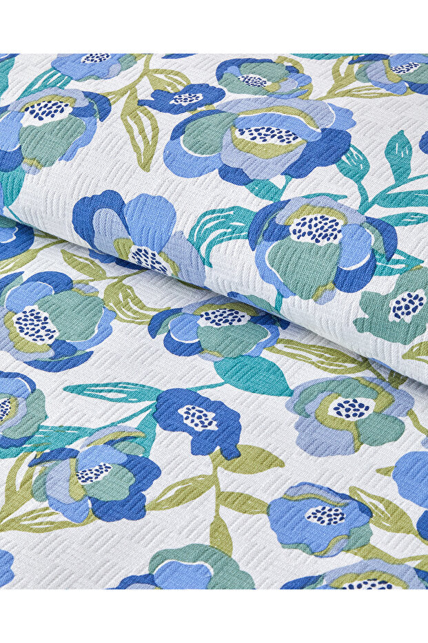 Summer Blooms Cotton Double Quilt - 200x220 cm