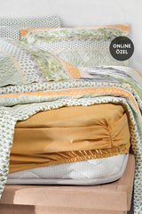 Blair Double Pique Set - Tropical Leaf Design, 100% Cotton