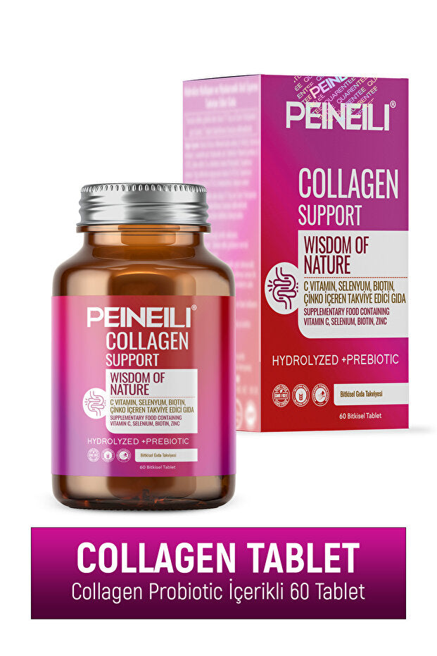 Collagen Support - Hydrolyzed, Prebiotic, 60 Tablets