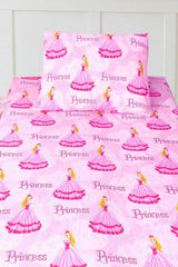Princess Pattern Single Duvet Cover Set - 3 Pieces