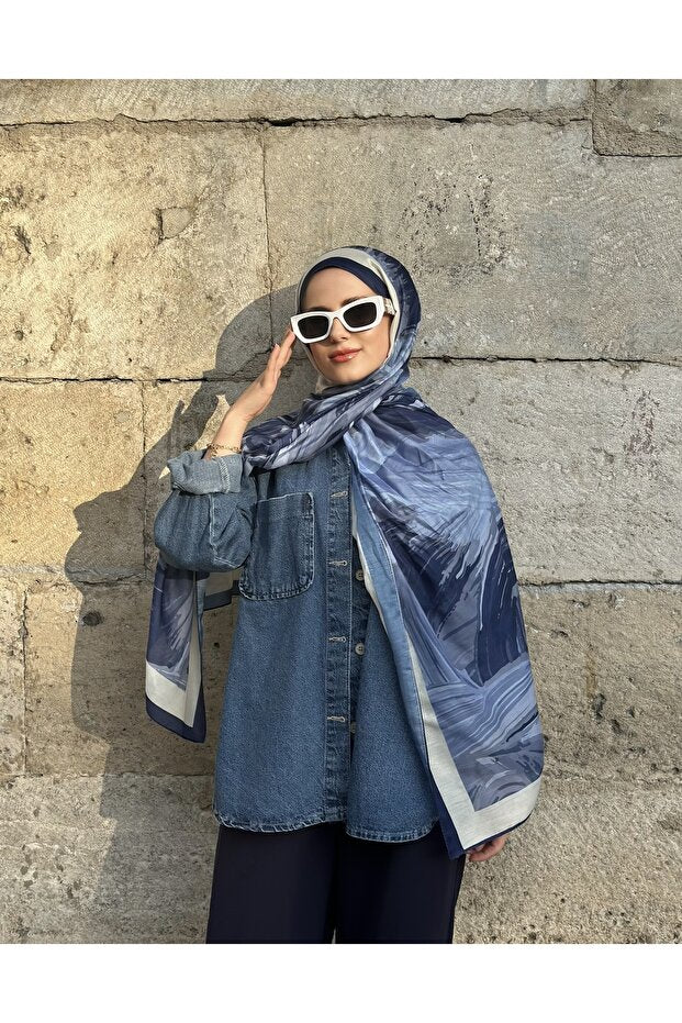 Soft Cotton Serap Pattern Shawl - Luxurious & Comfortable