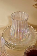 Luster Borosilicate Glass Tea Set - 12 Pieces, 170ml