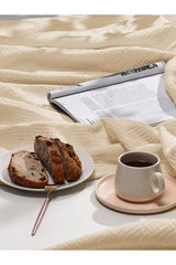100% Organic Cotton Single Pike Bedspread - Small Checkered