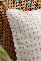 Daren 100% Cotton Double Duvet Cover Set - Red