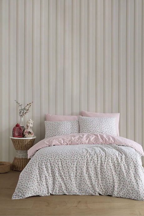 Rosie 100% Cotton Single Duvet Cover Set - Floral Design