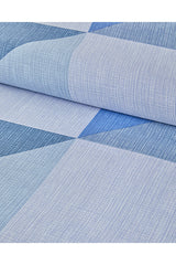 Triad Easy Iron Double Duvet Cover Set - Blue