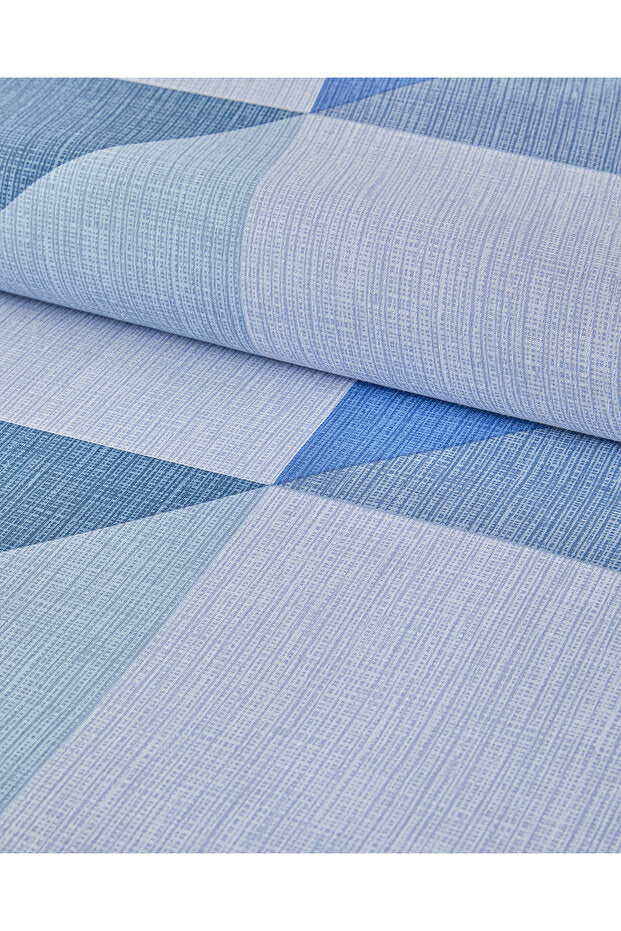 Triad Easy Iron Double Duvet Cover Set - Blue