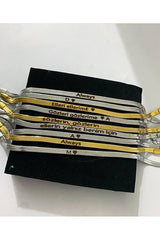 Couple's Personalized Italian Snake Chain Bracelets - Custom Engraving