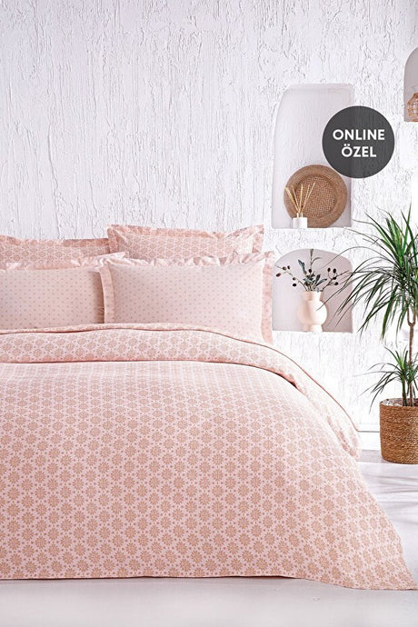 Naomi Single Ranforce Pique Bedding Set - Powder Pink, 3-Piece