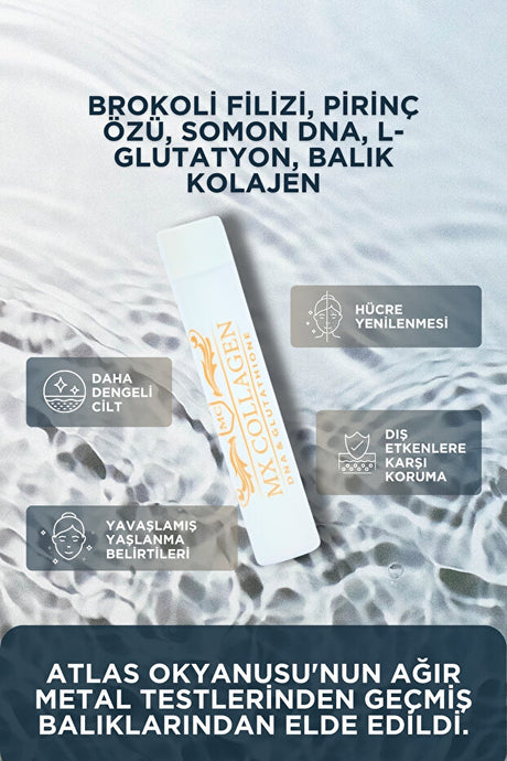 MX Collagen Fish Collagen Drink - Salmon DNA, Glutathione (30 x 30ml)