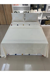 Double Cotton Pompom Pique Set - Cream Trousseau