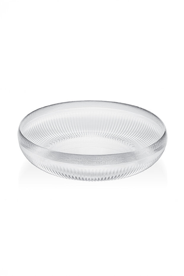 Large Glass Salad and Fruit Bowl - Scandinavian Style 26 Cm