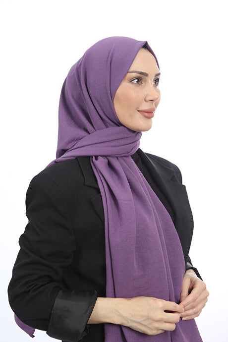 Women's Cotton Crinkle Jazz Shawl - Lilac ()