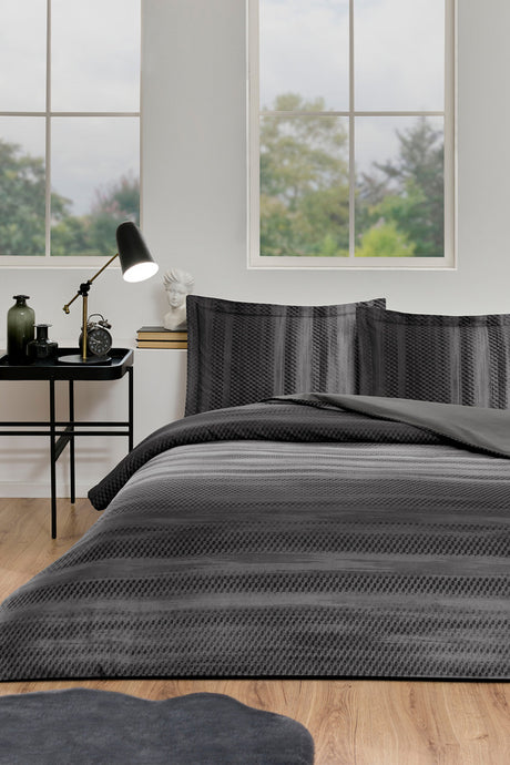 Notte Single Duvet Cover Set - 100% Cotton, 160x220 cm