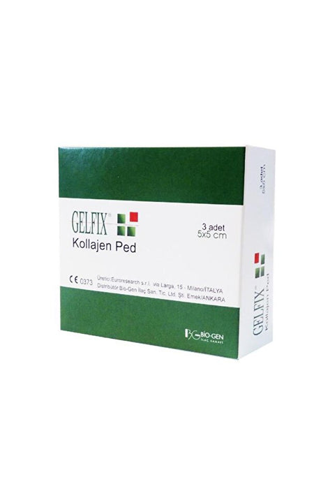 Gelfix Collagen Wound Care Pads - 3 Count, 5x5 cm for Healing