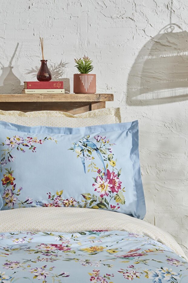 Jolie Single Duvet Cover Set - 100% Cotton Floral Design
