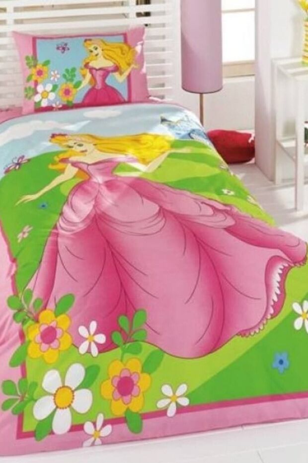Ranforce Single Youth Duvet Cover Set - Princess Design
