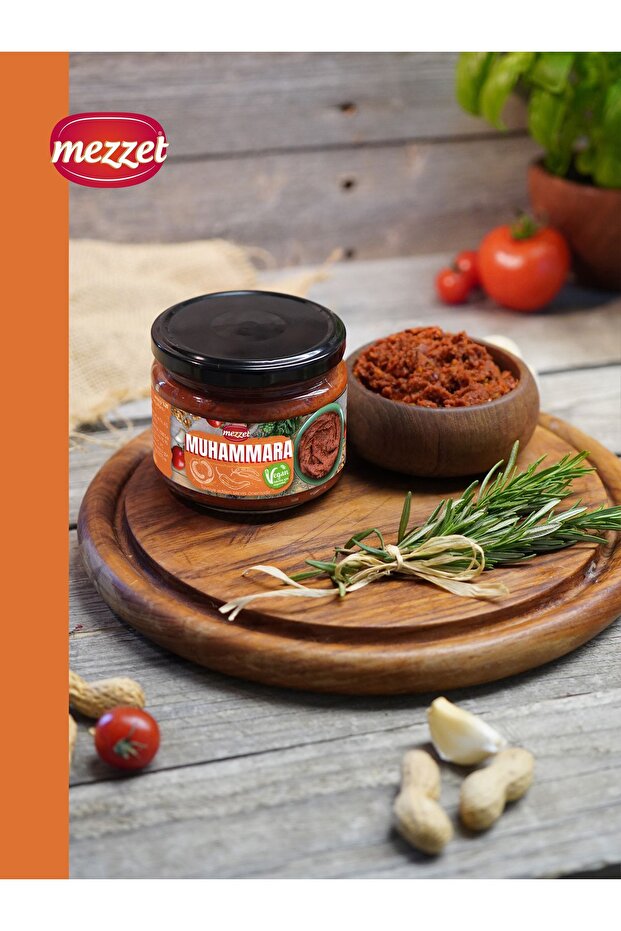 Authentic Muhammara Spread - Walnut & Garlic, Vegan, 300g Jar