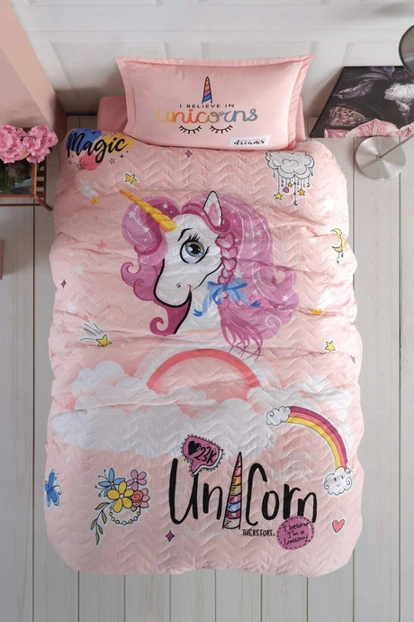 Ranforce 100% Cotton Single Bedding Set - Unicorn Dreams