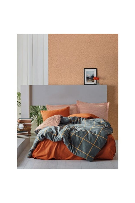 Modern Double Duvet Cover Set - 100% Cotton Ranforce